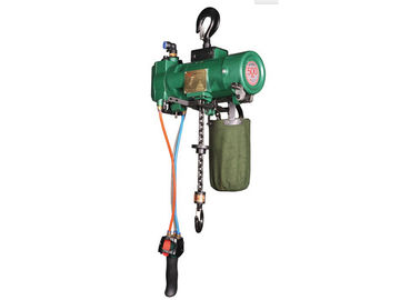 Green Alloy Steel 0.5 ton Pneumatic Air Hoist Steam And High-Powder Dust