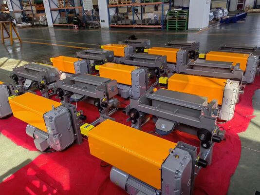 European Movable Single Girder Roof Traveling Overhead Bridge Crane Electric Hoist Motor Gear Wireless
