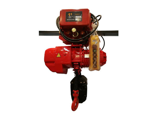 Alto 3M eficiente - altura de elevación de los 50m con la carretilla motorizada 1 Ton Electric Chain Hoist